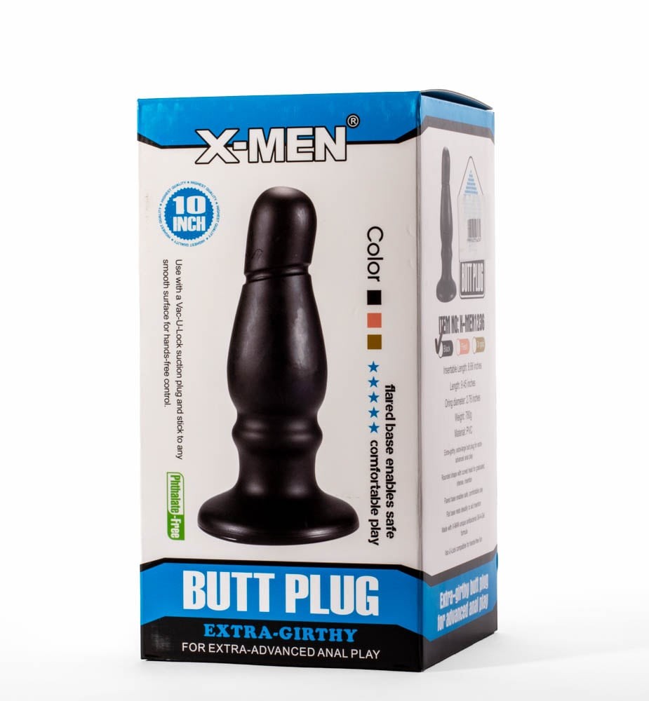 X-Men 10" Extra Girthy Butt Plug Black VII #6 | ViPstore.hu - Erotika webáruház
