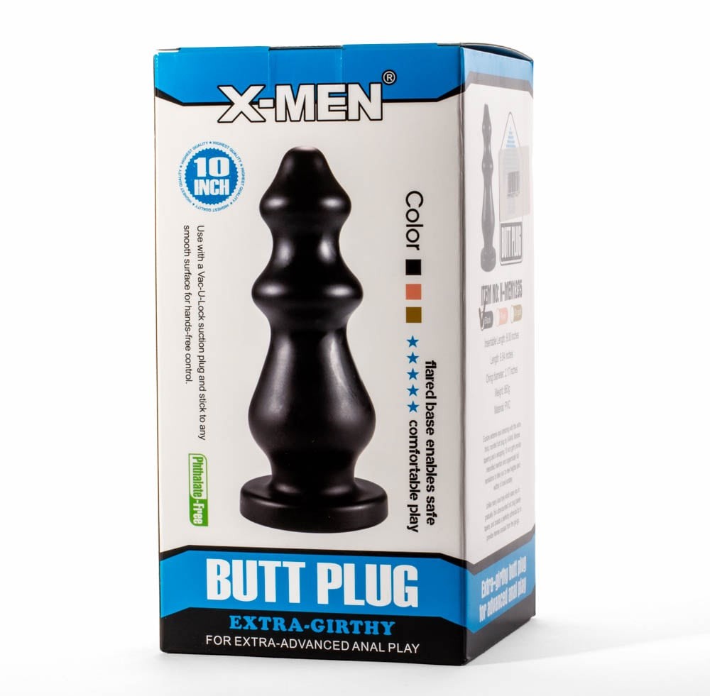 X-Men 10" Extra Girthy Butt Plug Black VI #5 | ViPstore.hu - Erotika webáruház