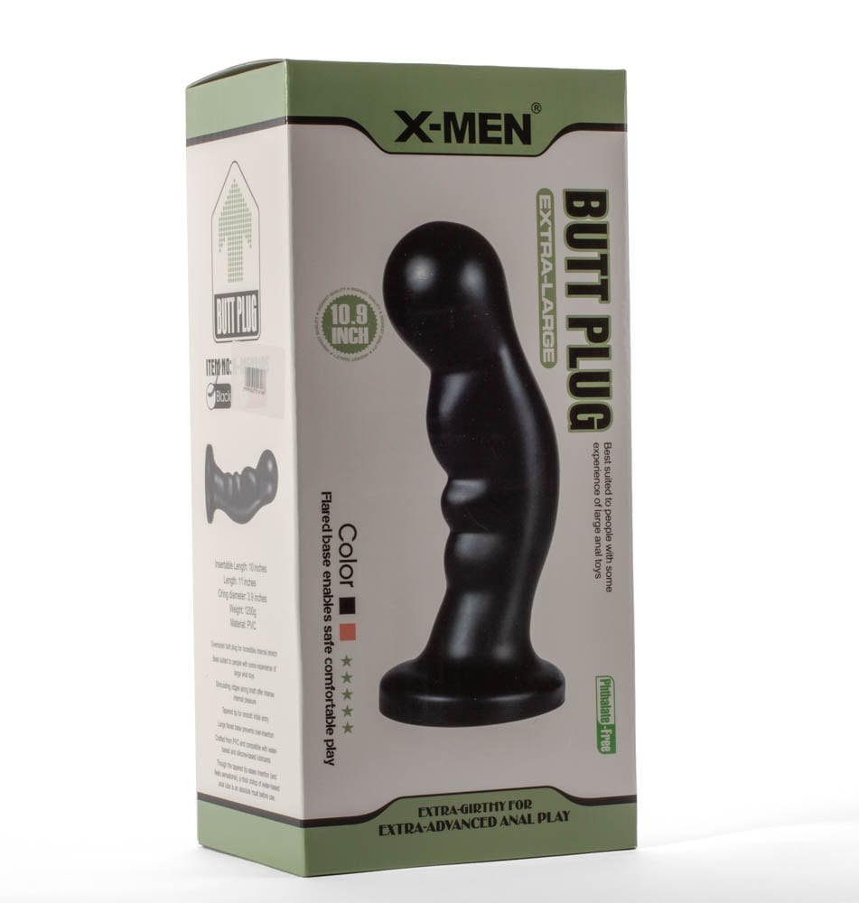 X-Men 10.9" Extra Large Butt Plug Black #6 | ViPstore.hu - Erotika webáruház