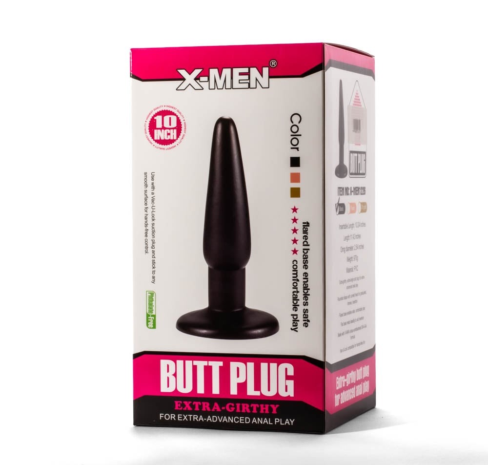 X-Men 10" Extra Girthy Butt Plug Black I #2 | ViPstore.hu - Erotika webáruház
