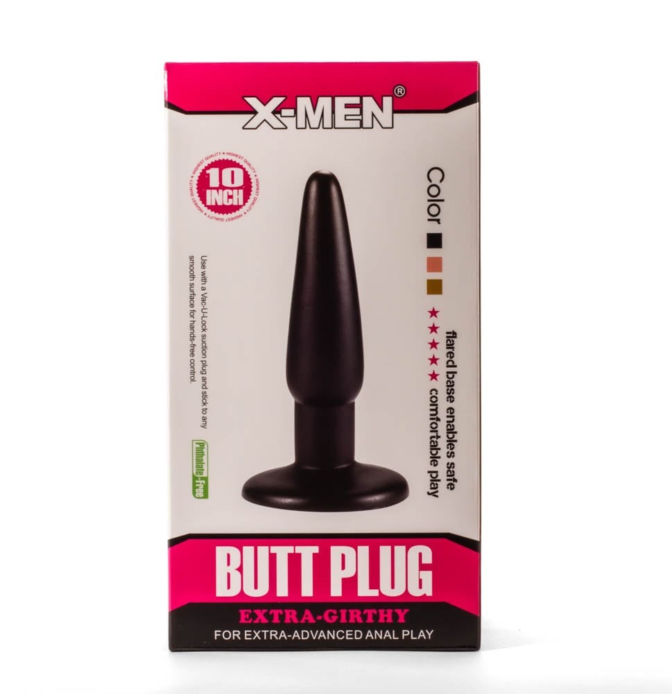 X-Men 10" Extra Girthy Butt Plug Black I #3 | ViPstore.hu - Erotika webáruház