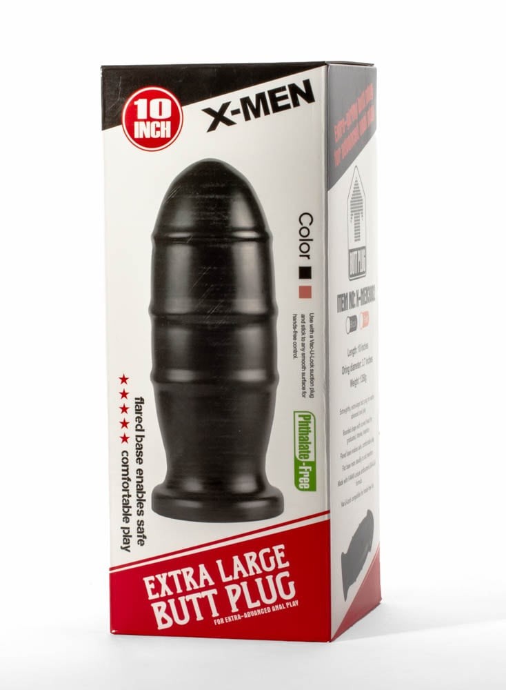 X-Men 10" Extra Large Butt Plug Black I #4 | ViPstore.hu - Erotika webáruház