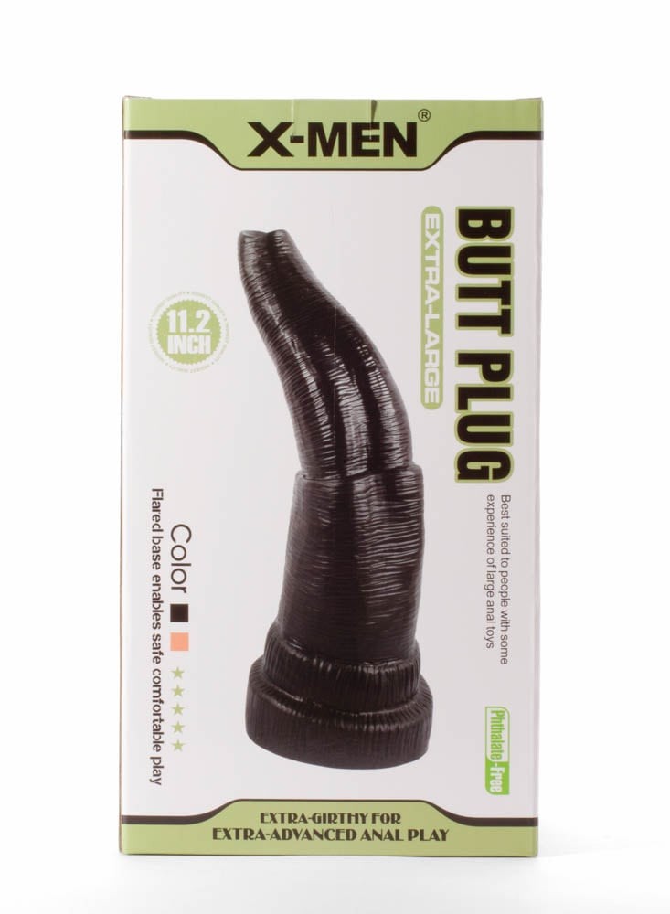 X-Men 11.2" Extra Large Butt Plug Black #9 | ViPstore.hu - Erotika webáruház