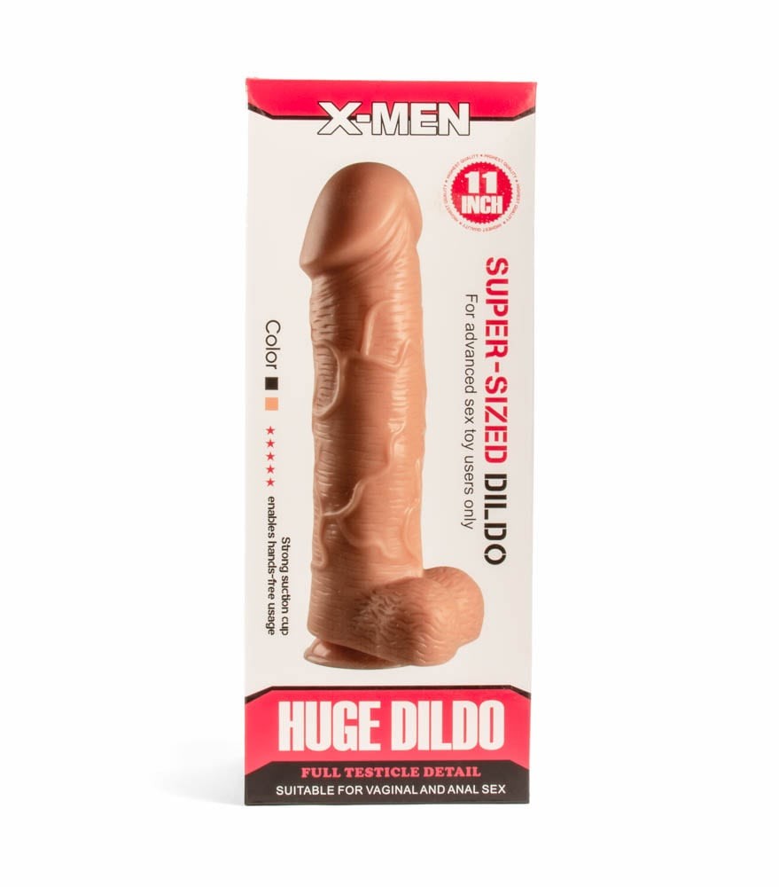 X-MEN Super Sized Dildo 11 inch Flesh II #6 | ViPstore.hu - Erotika webáruház