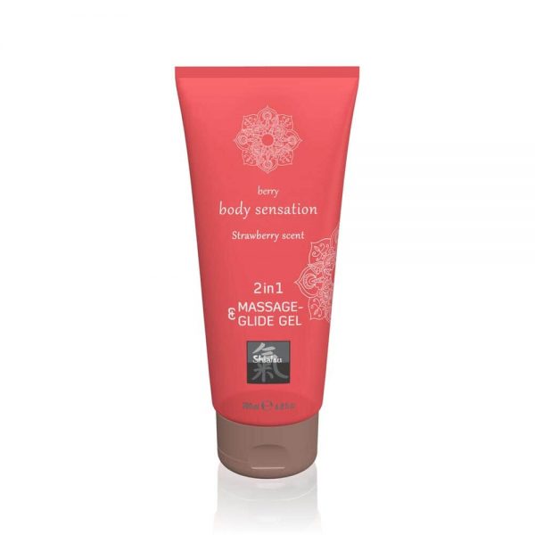 Massage- & Glide Gel 2 in 1 - Strawberry scent 200ml #2 | ViPstore.hu - Erotika webáruház
