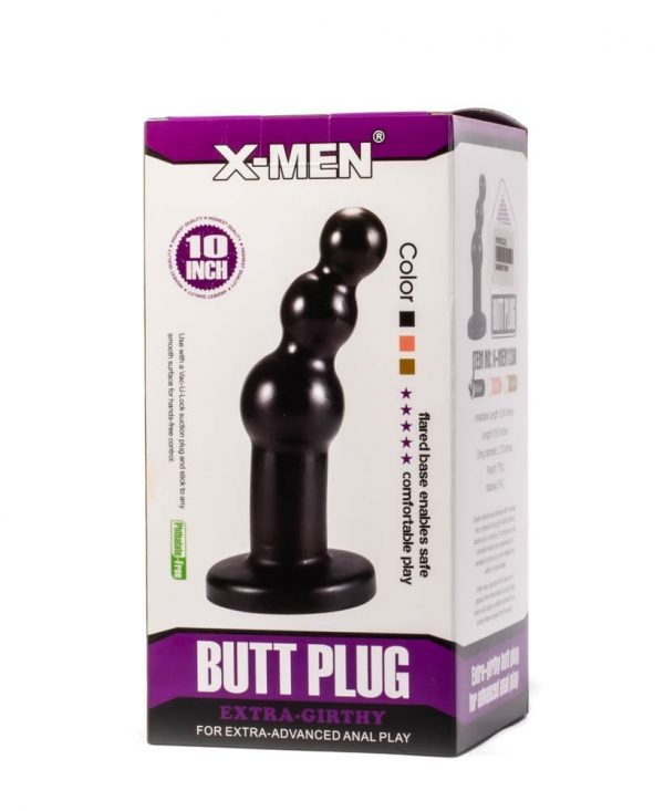 X-MEN 10.63" Extra Girthy Butt Plug Black #6 | ViPstore.hu - Erotika webáruház