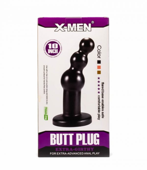 X-MEN 10.63" Extra Girthy Butt Plug Black #7 | ViPstore.hu - Erotika webáruház