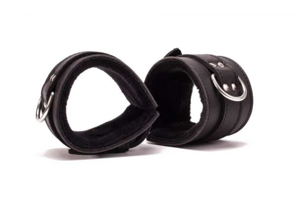 Hand Cuffs Grain Leather Black #3 | ViPstore.hu - Erotika webáruház