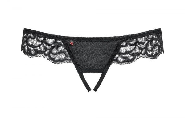 Laluna crotchless panties black L/XL #4 | ViPstore.hu - Erotika webáruház