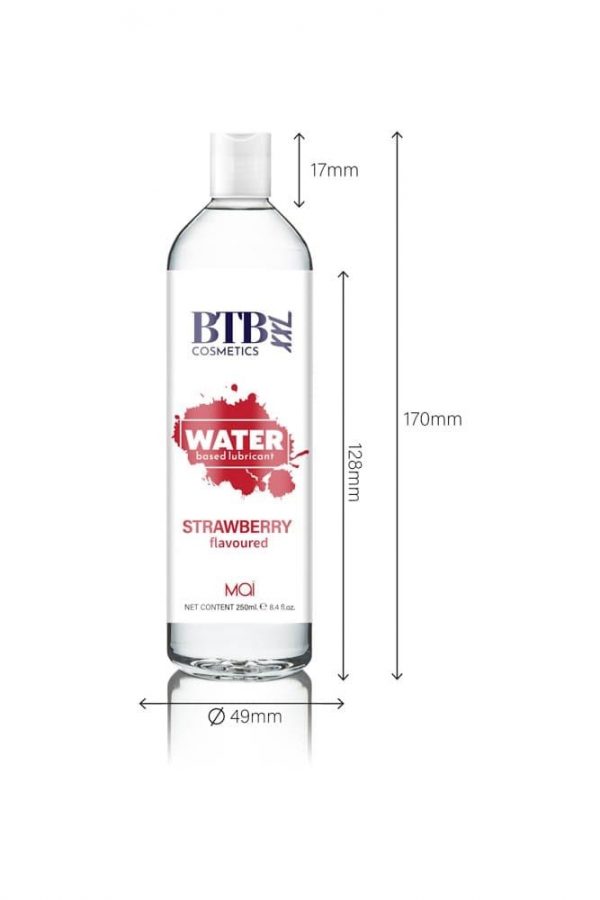BTB WATER BASED FLAVORED STRAWBERRY LUBRICANT 250ML ViPstore.hu - Erotika Webáruház - Szexshop 3