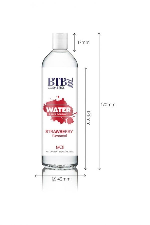 BTB WATER BASED FLAVORED STRAWBERRY LUBRICANT 250ML #3 | ViPstore.hu - Erotika webáruház