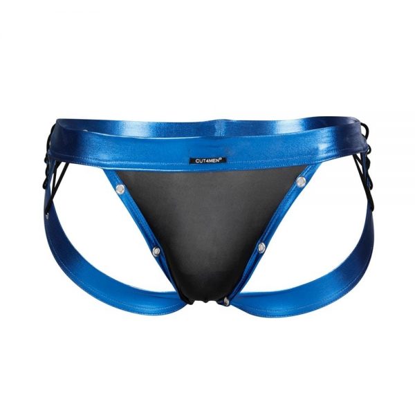 C4M-Desire Jockstrap-BlueLeatherette-XL #4 | ViPstore.hu - Erotika webáruház