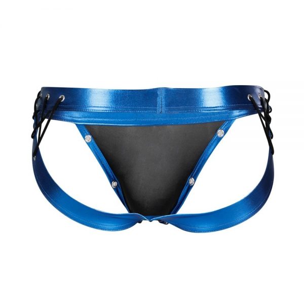 C4M-Desire Jockstrap-BlueLeatherette-XL #5 | ViPstore.hu - Erotika webáruház