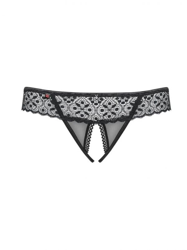 Shibu crotchless thong black L/XL #5 | ViPstore.hu - Erotika webáruház