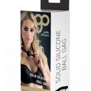 GP Solid Silicone Ball Gag Black #1 | ViPstore.hu - Erotika webáruház