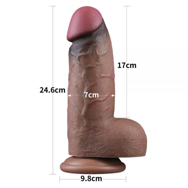 9.5'' Dual Layered Silicone Cock XXL #9 | ViPstore.hu - Erotika webáruház