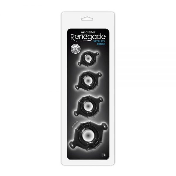 Renegade Vitality Rings Black ViPstore.hu - Erotika Webáruház - Szexshop