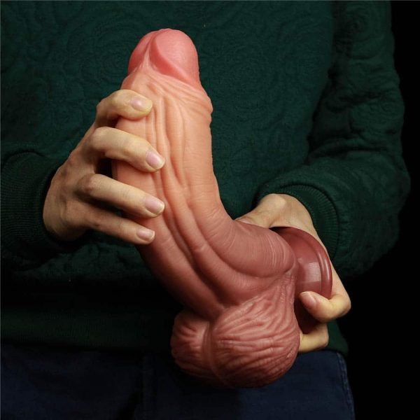 10" Dual-layered Silicone Nature Cock Brown ViPstore.hu - Erotika Webáruház - Szexshop 3