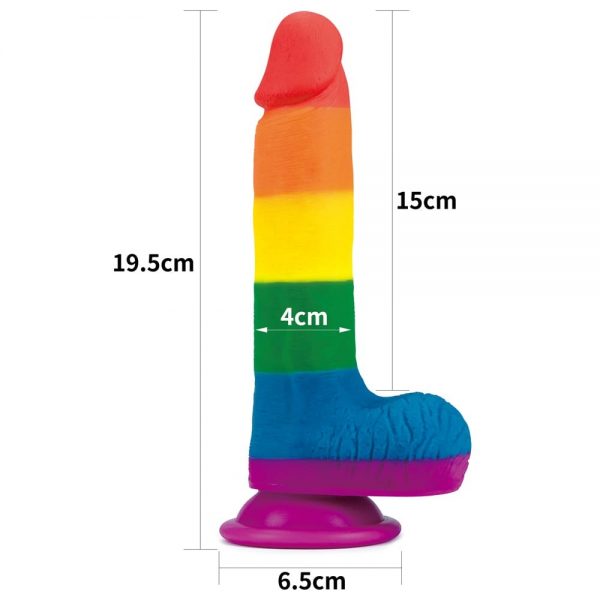 7.5'' Prider Dildo #7 | ViPstore.hu - Erotika webáruház