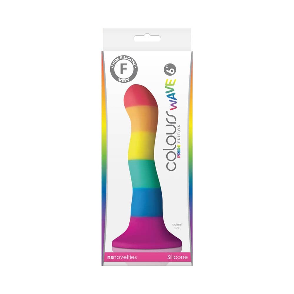Colours Pride Edition 6 inch Wave Dildo Rainbow #1 | ViPstore.hu - Erotika webáruház
