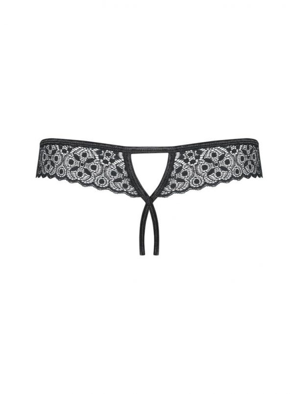 Shibu crotchless thong black L/XL #6 | ViPstore.hu - Erotika webáruház