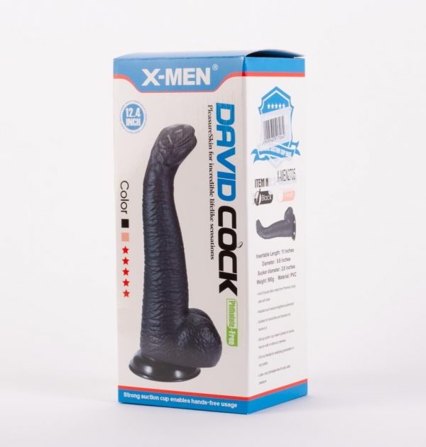 X-MEN David's 12.4" Cock Black I ViPstore.hu - Erotika Webáruház - Szexshop 2
