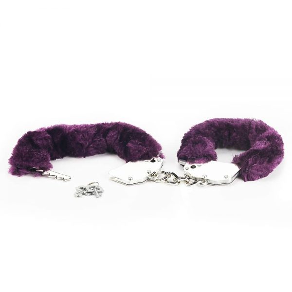 Fetish Pleasure Fluffy Hand Cuffs Purple #6 | ViPstore.hu - Erotika webáruház