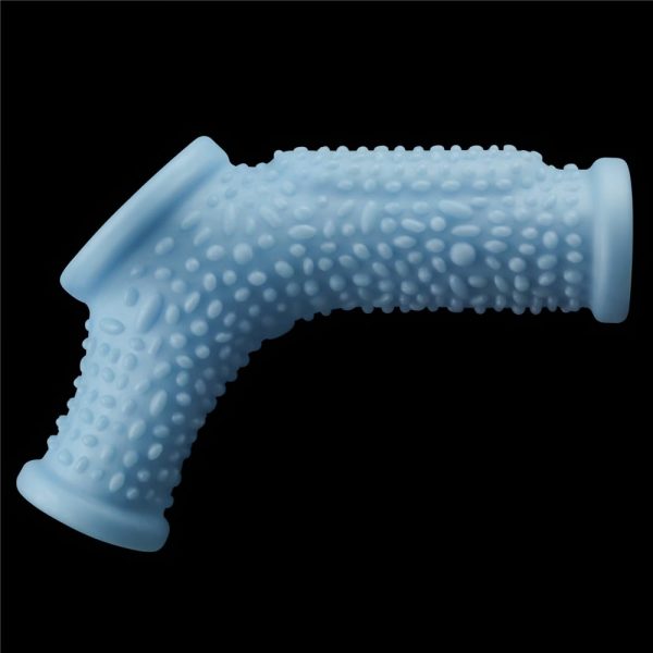 Vibrating Drip Knights Ring with Scrotum Sleeve Blue ViPstore.hu - Erotika Webáruház - Szexshop 5