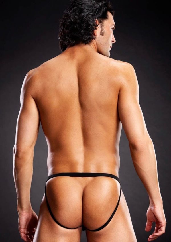 Microf. Thong w. Metal Rings Bl. L/XL ViPstore.hu - Erotika Webáruház - Szexshop 2