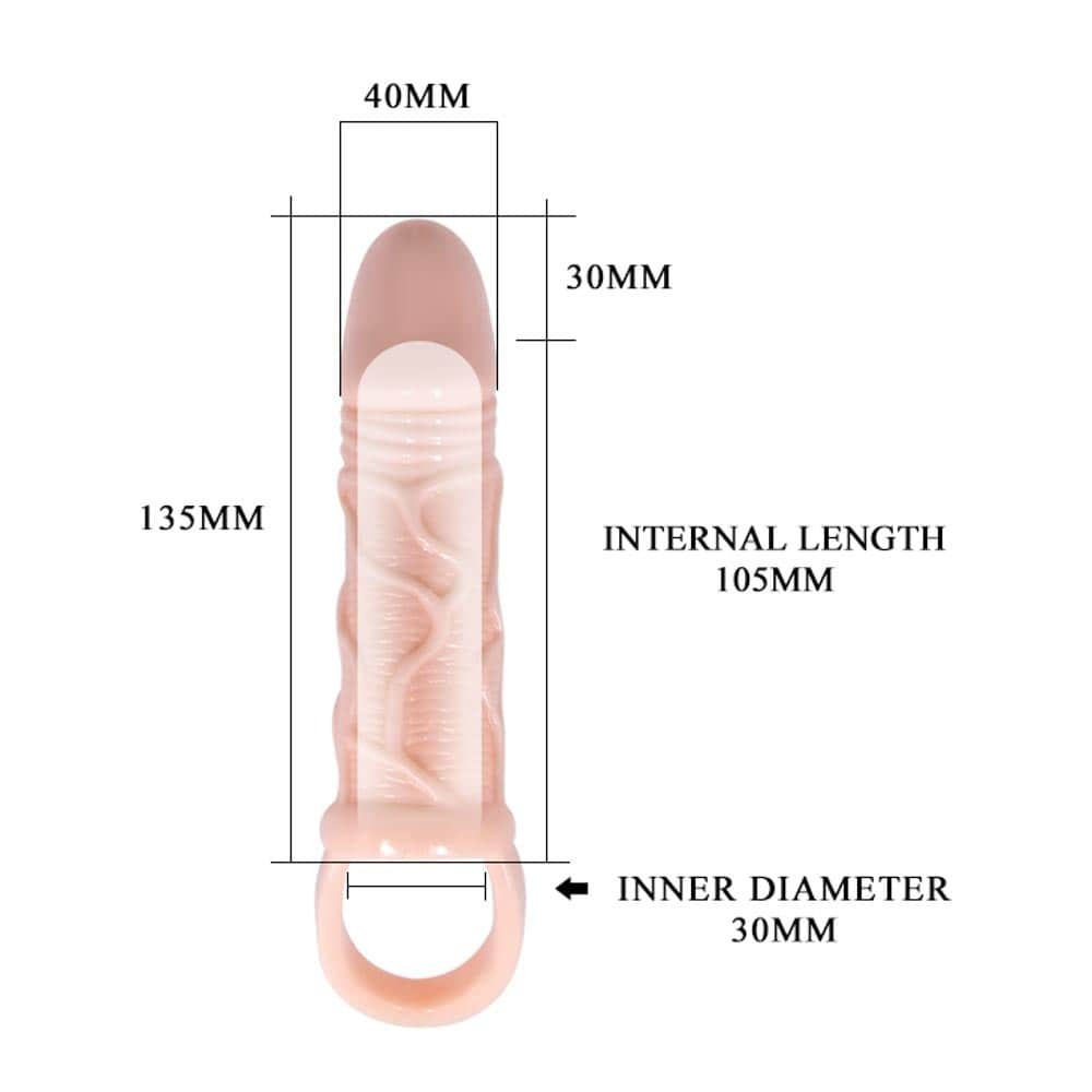 Penis Extended Sleeve Flesh #7 | ViPstore.hu - Erotika webáruház