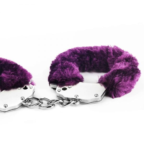 Fetish Pleasure Fluffy Hand Cuffs Purple #4 | ViPstore.hu - Erotika webáruház
