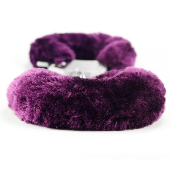 Fetish Pleasure Fluffy Hand Cuffs Purple #5 | ViPstore.hu - Erotika webáruház