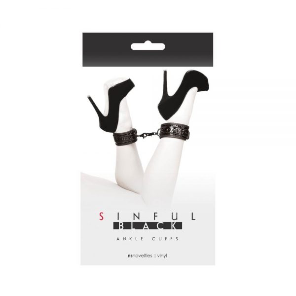 Sinful Ankle Cuffs Black #1 | ViPstore.hu - Erotika webáruház