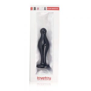 4.5" Glass Romance Anal Plug Black #1 | ViPstore.hu - Erotika webáruház