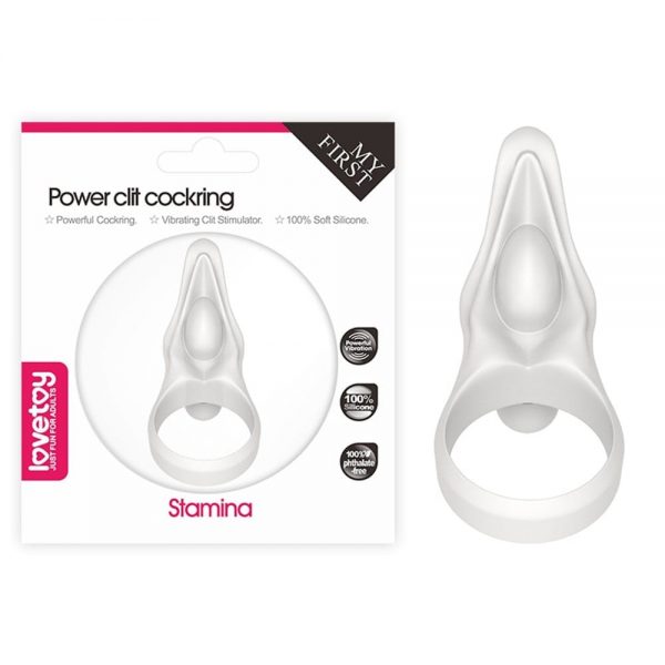 Power Clit Silicone Cockring White #1 | ViPstore.hu - Erotika webáruház