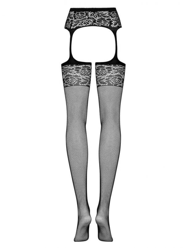 Garter stockings S500 black S/M/L #2 | ViPstore.hu - Erotika webáruház