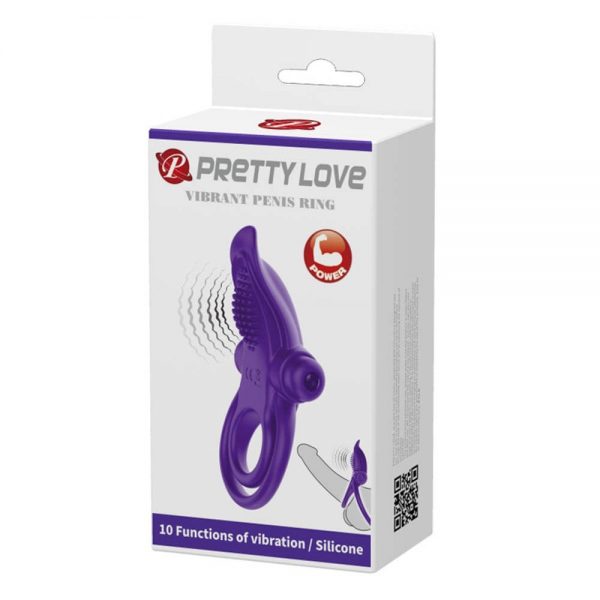 Pretty Love Vibrant Penis Ring Purple #1 | ViPstore.hu - Erotika webáruház