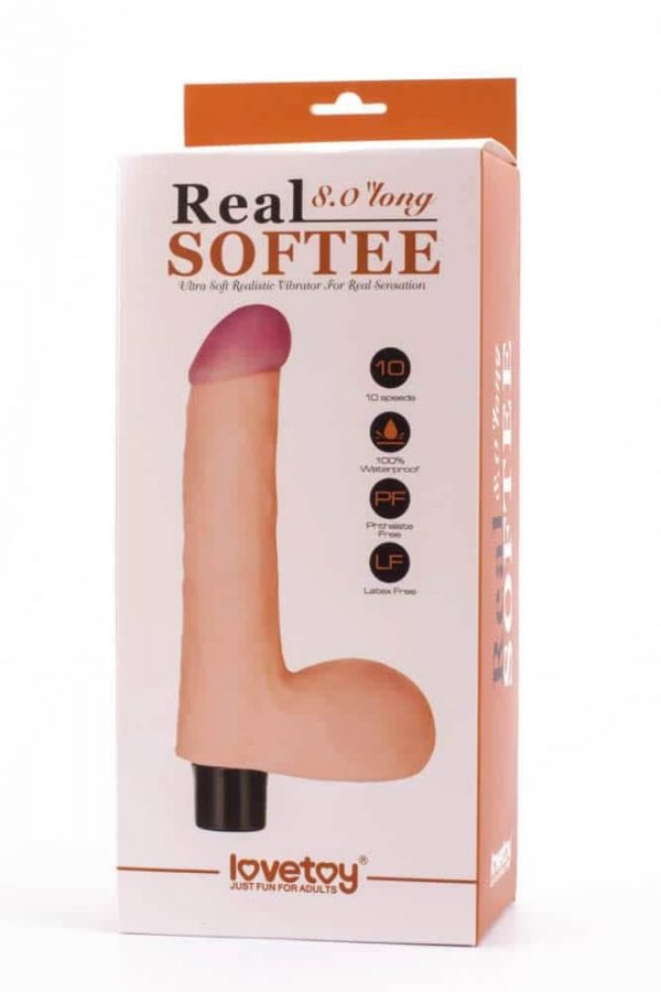 8" Real Softee Vibrating Dildo 4 #2 | ViPstore.hu - Erotika webáruház