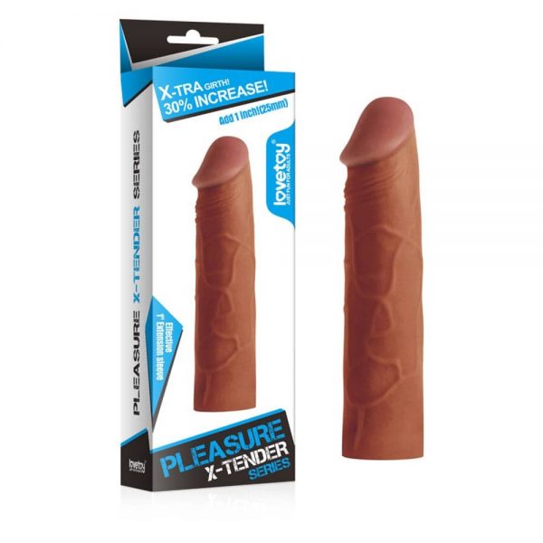 Pleasure X-Tender Penis Sleeve Brown 1 ViPstore.hu - Erotika Webáruház - Szexshop
