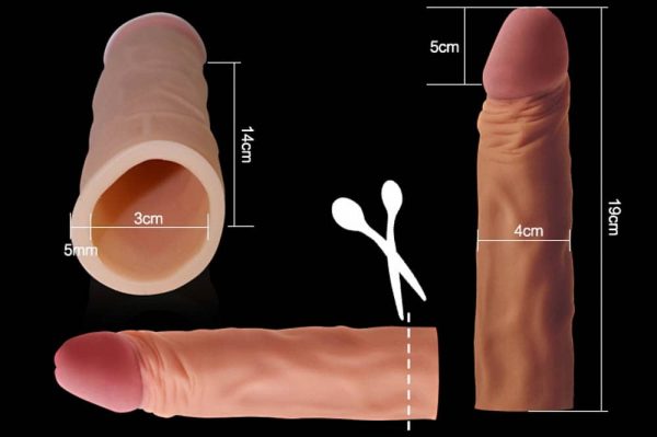 Pleasure X-Tender Penis Sleeve Flesh 1 ViPstore.hu - Erotika Webáruház - Szexshop 3