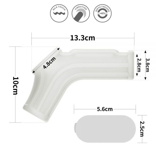 Vibrating Silk Knights Ring with Scrotum Sleeve (White) II ViPstore.hu - Erotika Webáruház - Szexshop 7