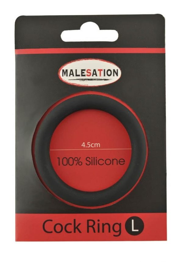 Malesation Silicone Cock Ring Black L #1 | ViPstore.hu - Erotika webáruház