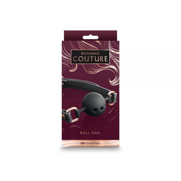 Bondage Couture – Ball Gag  – Black ViPstore.hu - Erotika Webáruház - Szexshop
