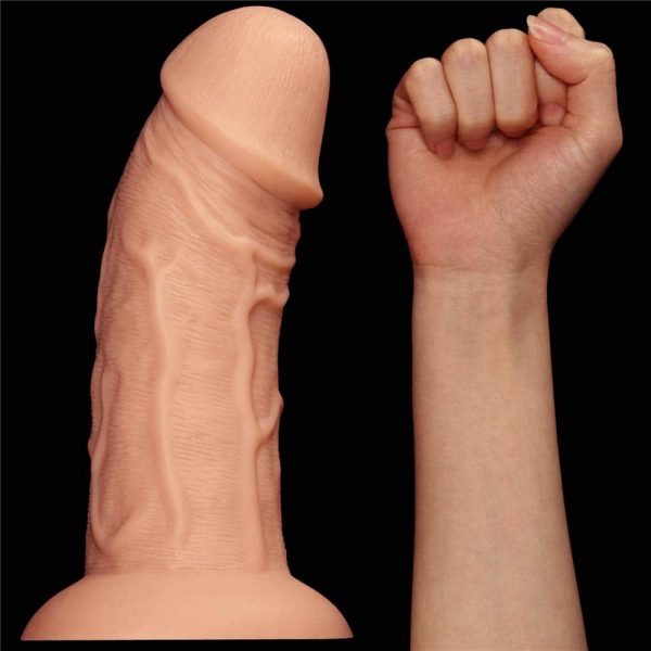 9.5'' Realistic Curved Dildo Flesh #10 | ViPstore.hu - Erotika webáruház