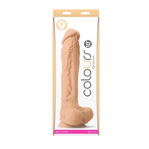 Colours - Pleasures - 10" Dildo - White #1 | ViPstore.hu - Erotika webáruház