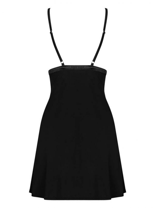 Cecilla chemise & thong black L/XL #4 | ViPstore.hu - Erotika webáruház