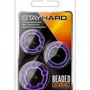 Stay Hard Beaded Cockrings Purple #1 | ViPstore.hu - Erotika webáruház