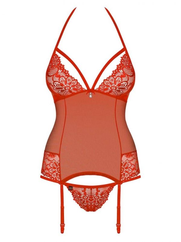 838-COR-3 corset & thong red  S/M #3 | ViPstore.hu - Erotika webáruház