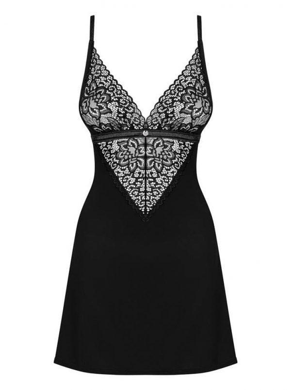 Cecilla chemise & thong black L/XL ViPstore.hu - Erotika Webáruház - Szexshop 3