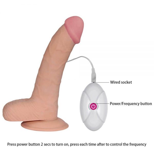 8.8" The Ultra Soft Dude – Vibrating Flesh ViPstore.hu - Erotika Webáruház - Szexshop 6
